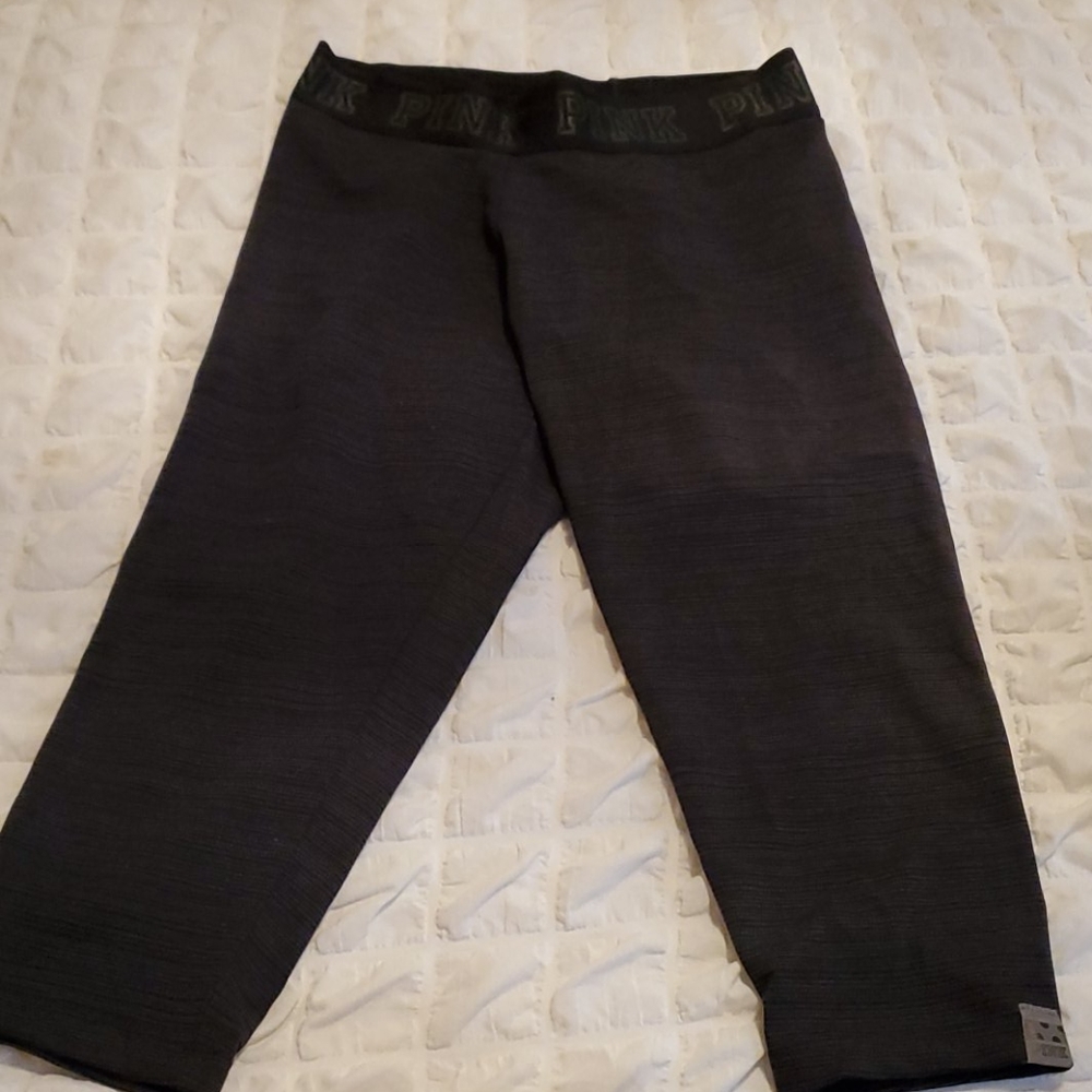 PINK Crop leggings Sm